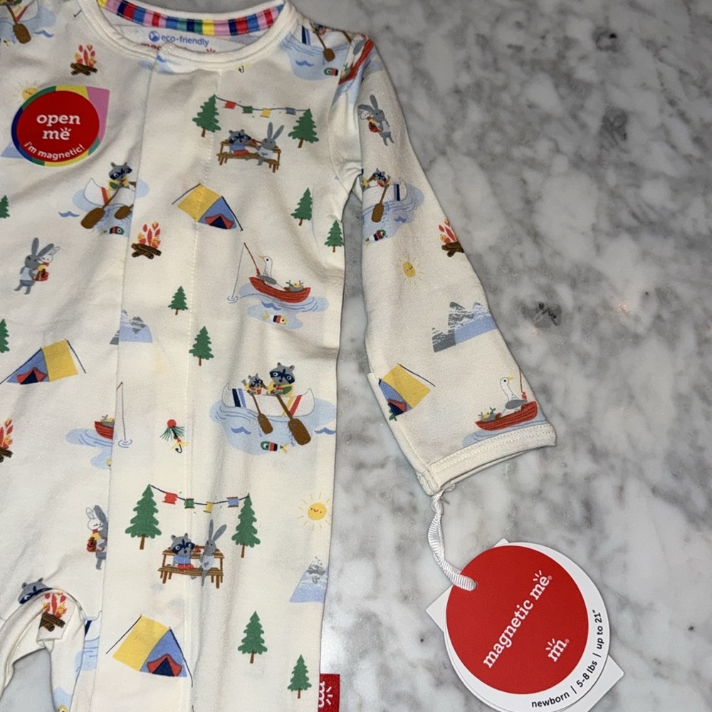 NWT MAGNETIC ME MODAL CAMPING LAKE FOOTIE - Picture 5 of 6